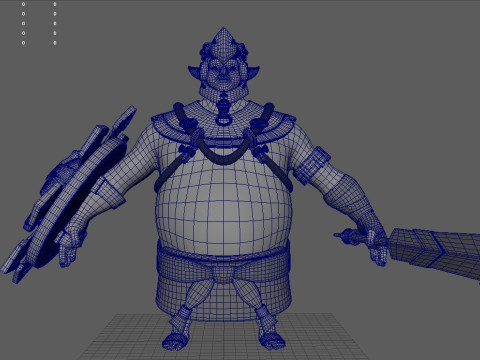 Warrior Aztec Modello 3D