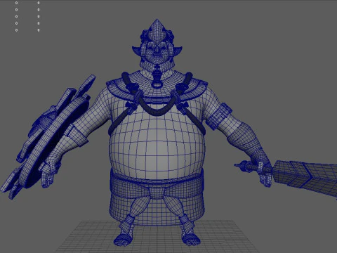 Warrior Aztec 3D Model