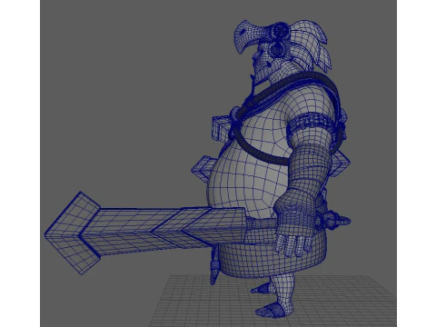 Warrior Aztec 3D Model
