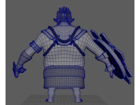 Warrior Aztec Modello 3D