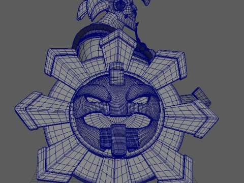 Warrior Aztec Modello 3D