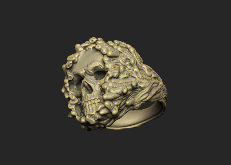 Death teeth art printable skull snake monster survive design 3D Print Model .c4d .max .obj .3ds .fbx .stl .blend 