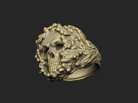 死亡牙齿艺术可打印头骨蛇怪物生存设计 3D 打印模型