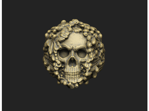 Death teeth art printable skull snake monster survive design 3D Print Model