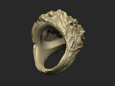 Death teeth art printable skull snake monster survive design 3D Print Model