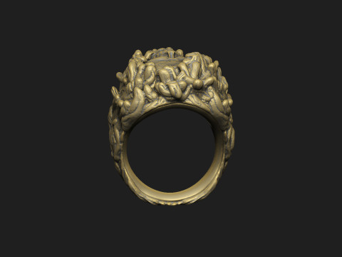 Death teeth art printable skull snake monster survive design 3D Print Model