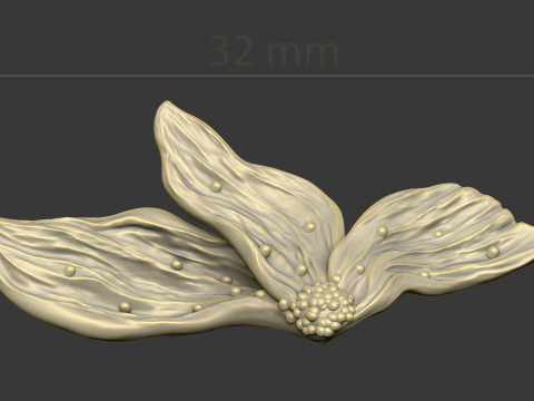 Stud design nature hand made love flower petal spring flower 3D Print Model