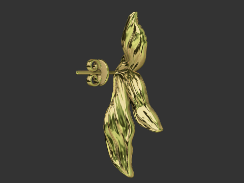 Stud design nature hand made love flower petal spring flower 3D Print Model