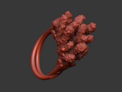 Corallo fantasia astratta acqua organica mare sottomarino oceano Modello di stampa 3D
