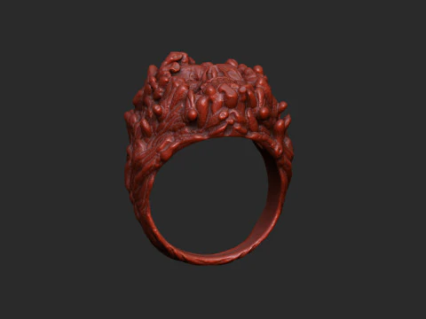 Corallo fantasia astratta acqua organica mare sottomarino oceano Modello di stampa 3D