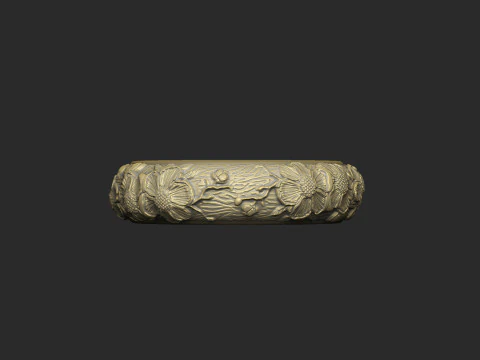Sakura flower design Luxury Queen expensive royal relief 3D Print Model