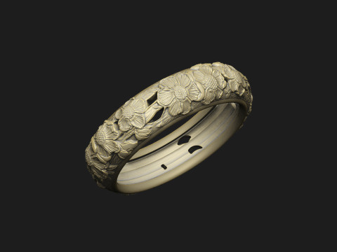 Sakura flower design Luxury Queen expensive royal relief 3D Print Model