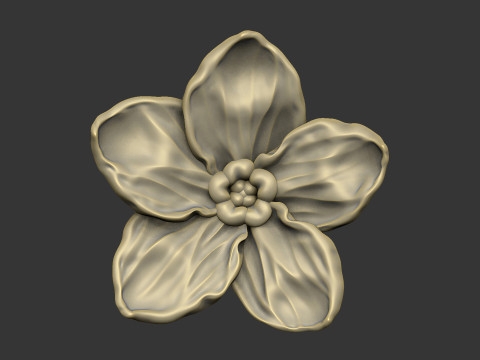 Forget me not petal flower floral design 3D Baskı Modeli