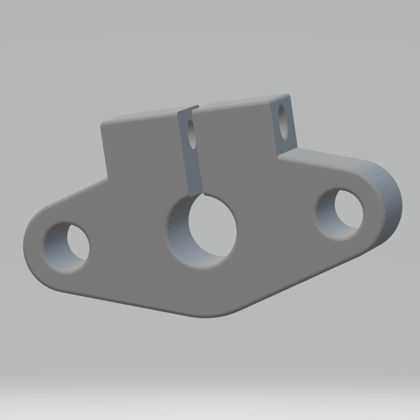 Linear Shaft Support Bracket 8 mm Modello di stampa 3D .c4d .max .obj .3ds .fbx .stl .blend 