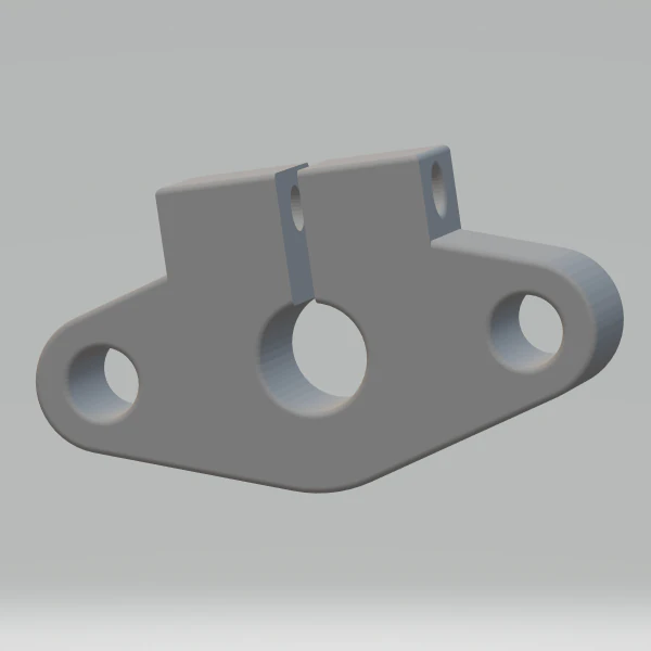 Linear Shaft Support Bracket 8 mm 3D Print Model .c4d .max .obj .3ds .fbx .stl .blend 