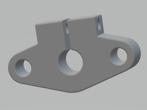 Linear Shaft Support Bracket 8 mm 3D प्रिंट मॉडल