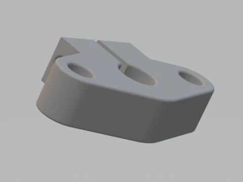 Linear Shaft Support Bracket 8 mm 3D Print Model