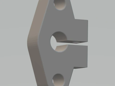 Linear Shaft Support Bracket 8 mm 3D Print Model