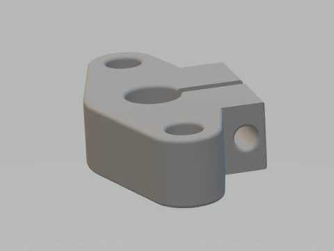 Linear Shaft Support Bracket 8 mm 3D Print Model