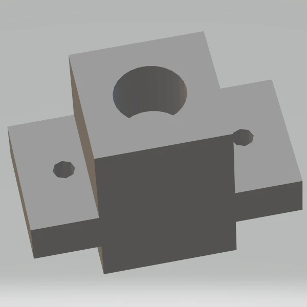 Linear Shaft Support Bracket 16 mm 3D Print Model .c4d .max .obj .3ds .fbx .stl .blend 