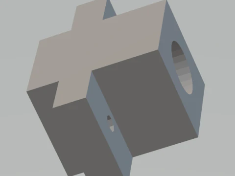 Linear Shaft Support Bracket 16 mm 3D Print Model