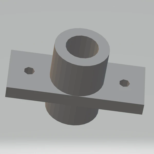 Linear Shaft Support Bracket 12 mm 3D Print Model .c4d .max .obj .3ds .fbx .stl .blend