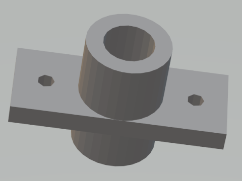 Linear Shaft Support Bracket 12 mm 3D प्रिंट मॉडल