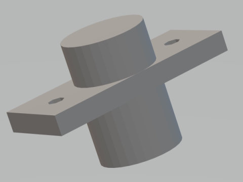 Linear Shaft Support Bracket 12 mm 3D Baskı Modeli