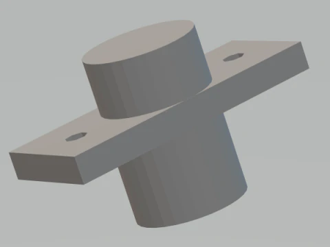 Linear Shaft Support Bracket 12 mm 3D Print Model