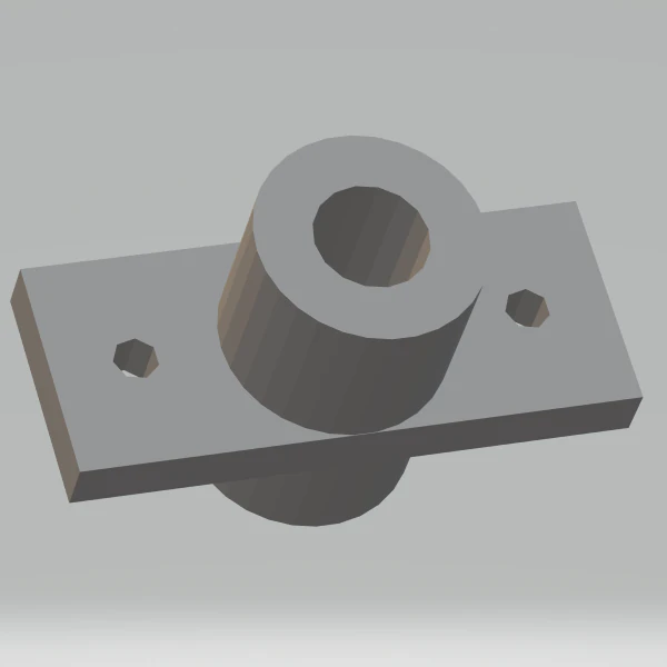 Linear Shaft Support Bracket 10 mm 3D Print Model .c4d .max .obj .3ds .fbx .stl .blend 