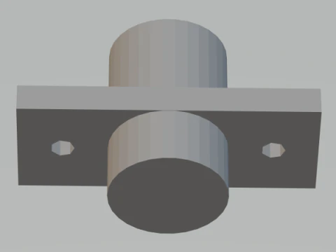 Linear Shaft Support Bracket 10 mm 3D Print Model