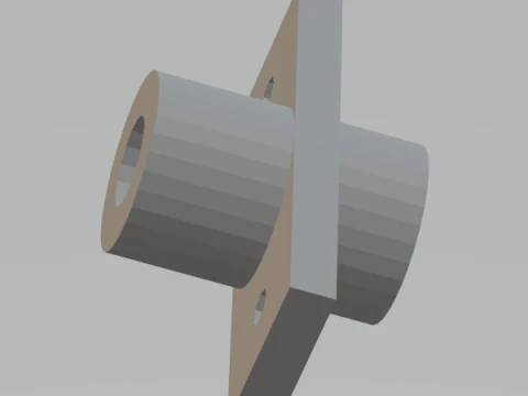 Linear Shaft Support Bracket 10 mm 3D Print Model