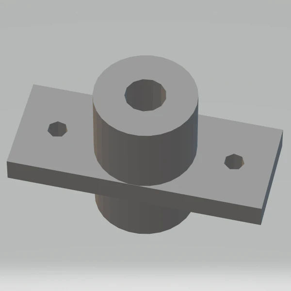 Linear Shaft Support Bracket 8 mm 3D Print Model .c4d .max .obj .3ds .fbx .stl .blend 