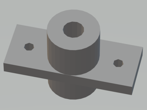 Linear Shaft Support Bracket 8 mm 3D प्रिंट मॉडल