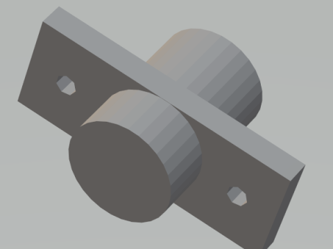 Linear Shaft Support Bracket 8 mm 3D Принт Модель