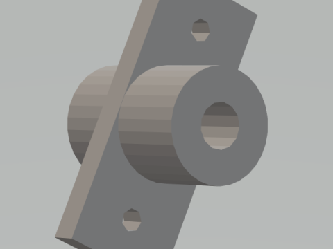 Linear Shaft Support Bracket 8 mm 3D Принт Модель