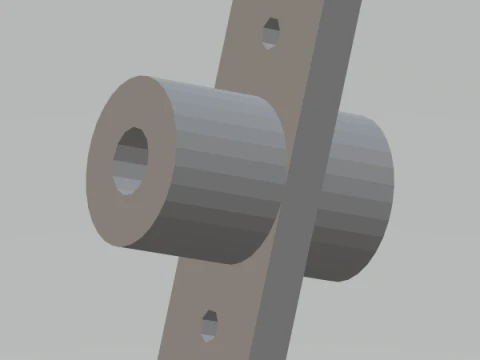 Linear Shaft Support Bracket 8 mm 3D Print Model