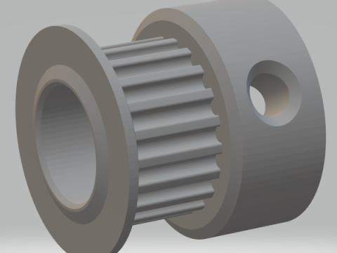 GT2 Pulley 8 mm 3D प्रिंट मॉडल