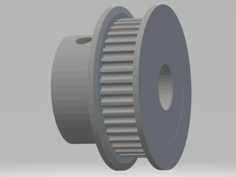 GT2 - 40 Teeth 8 mm Axis 3D 打印模型