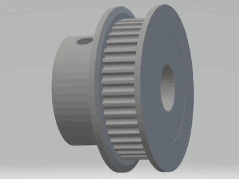 GT2 - 40 Teeth 8 mm Axis 3D Print Model