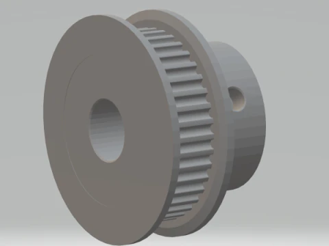 GT2 - 40 Teeth 8 mm Axis 3D Print Model