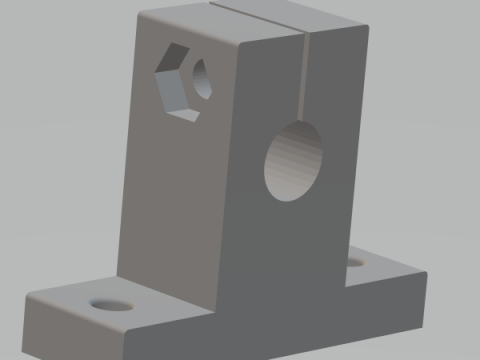 SK8 - Linear shaft support 8 mm 3D Print Model
