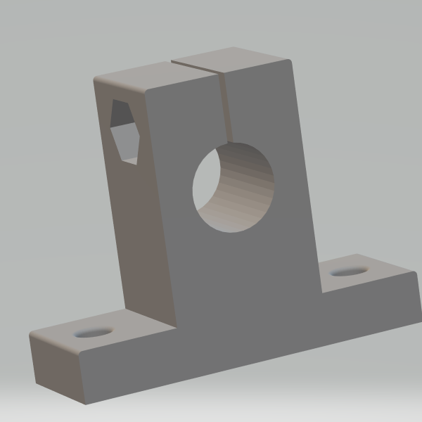 SK10 - Linear shaft support 10 mm 3D Принт Модель .c4d .max .obj .3ds .fbx .stl .blend 