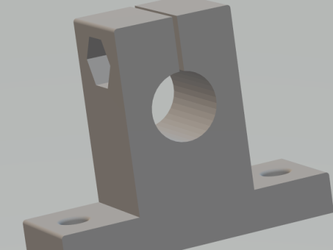 SK10 - Linear shaft support 10 mm 3D प्रिंट मॉडल