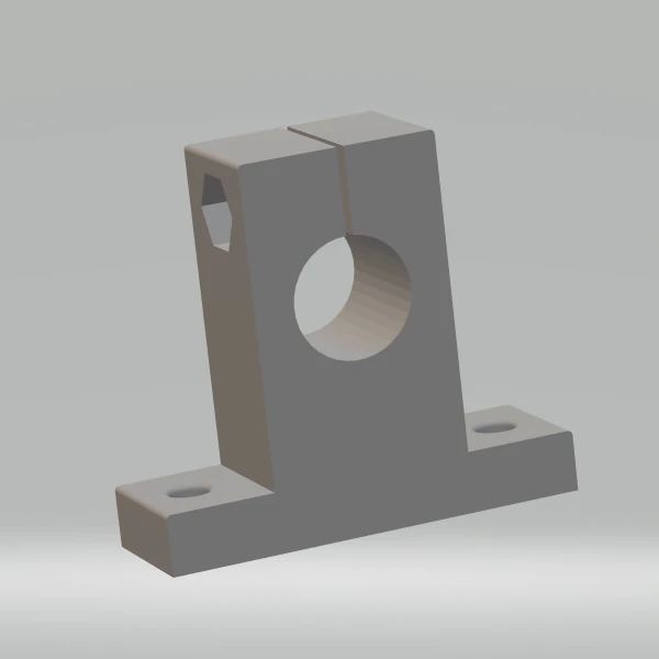 SK12 - Linear shaft support 12 mm 3D Print Model .c4d .max .obj .3ds .fbx .stl .blend 