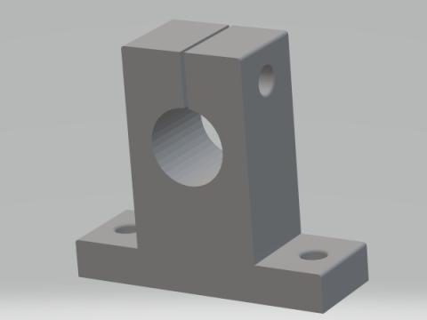 SK12 - Linear shaft support 12 mm 3D Print Model