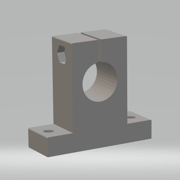 SK16 - Linear shaft support 16 mm 3D 프린트 모델 .c4d .max .obj .3ds .fbx .stl .blend 