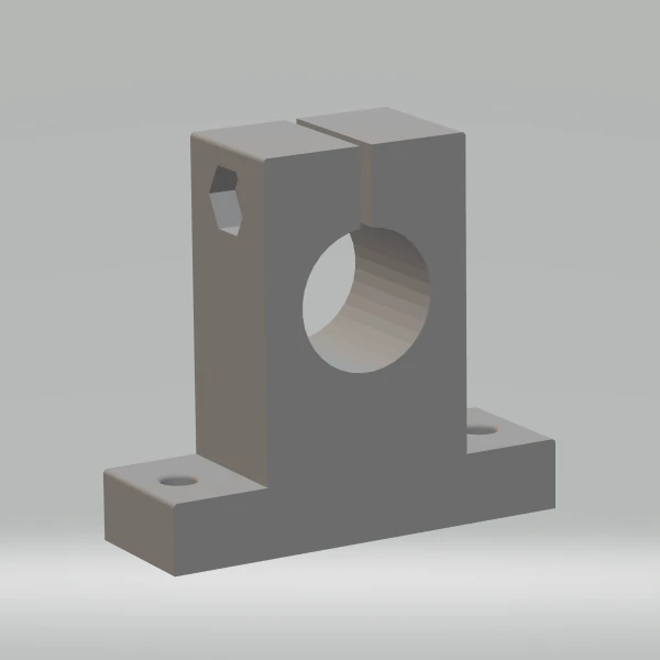 SK16 - Linear shaft support 16 mm 3D Print Model .c4d .max .obj .3ds .fbx .stl .blend