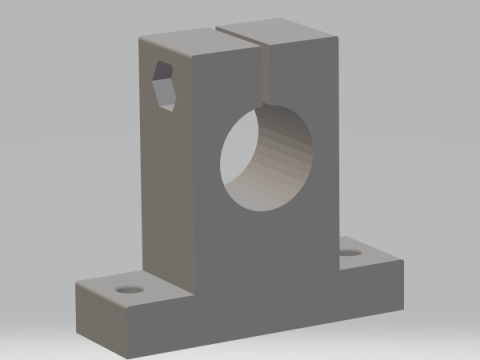 SK16 - Linear shaft support 16 mm 3D प्रिंट मॉडल