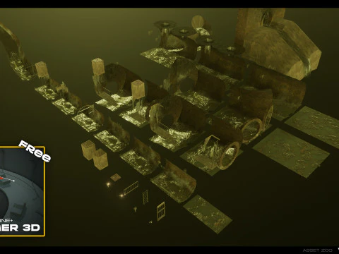 London Sewer Pack 3D Model